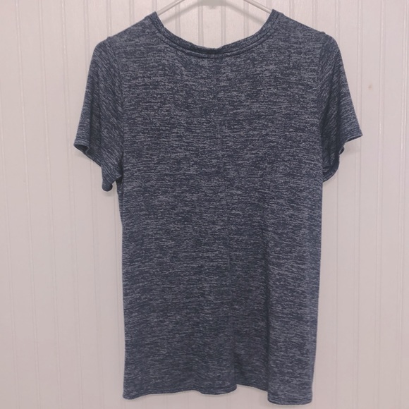 CK PERFORMANCE Blue HEATHER Soft KNOT TOP euc - Picture 2 of 5